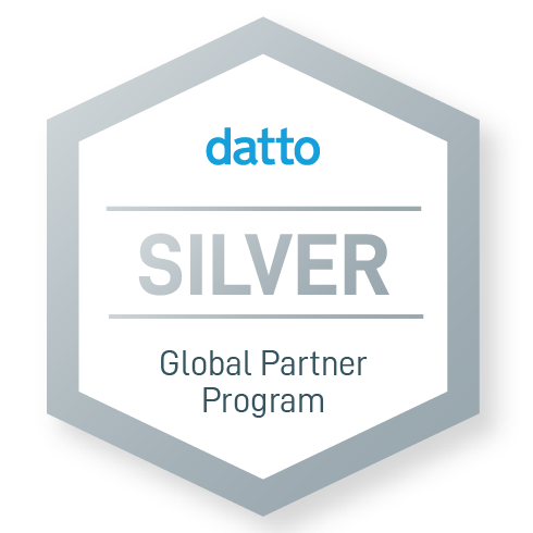 Emblem denoting Canyon Rim Consulting as a Silver Partner in Datto's Global Partner Program